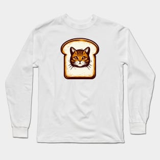 Cat on Bread Long Sleeve T-Shirt